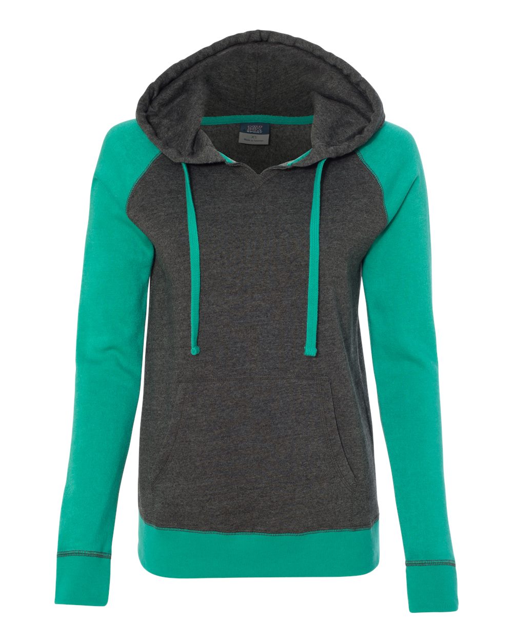 MV Sport W17127 Women's Harper Raglan Hooded Pullover Sweatshirt MV Sport W17127 Women's Harper Raglan Hooded Pullover Sweatshirt